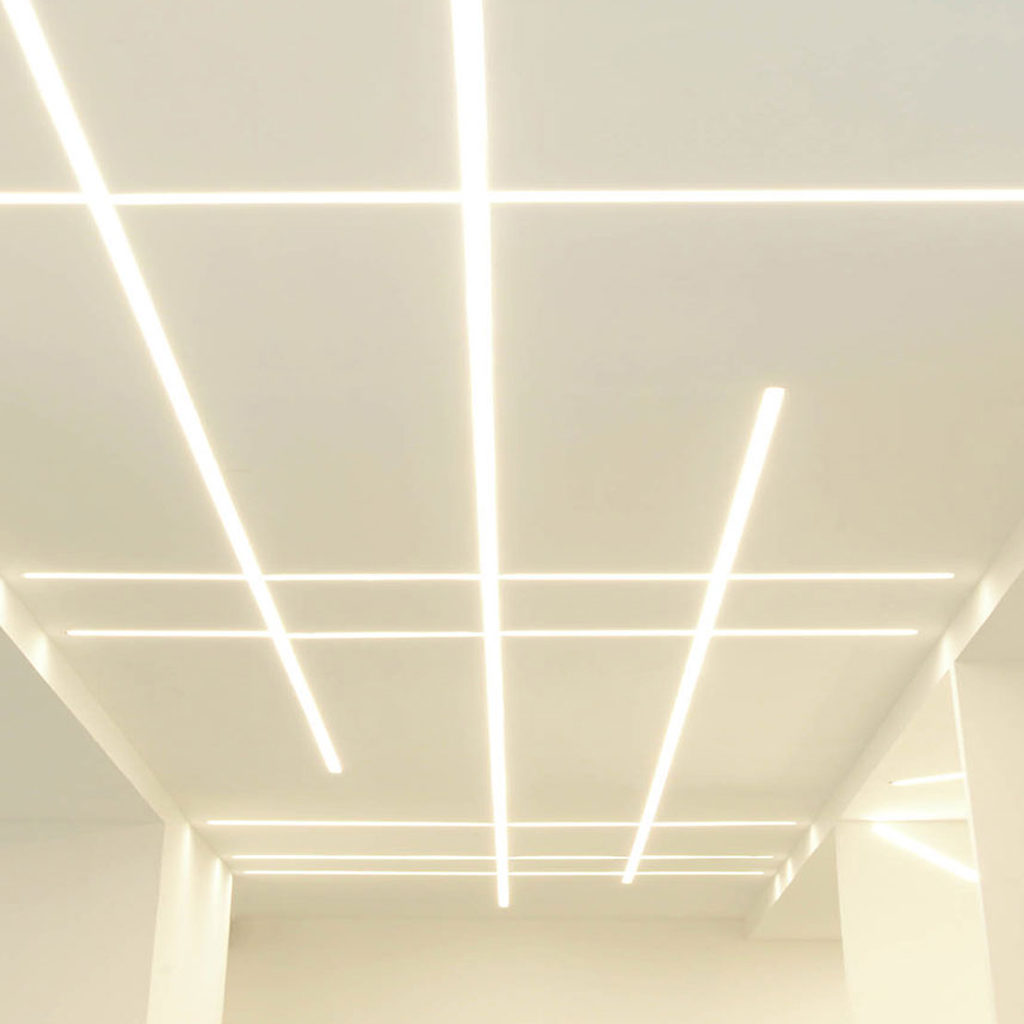 Profilo Alluminio Bianco Incasso 1mt O 2mt Strip Led Per Cartongesso Eurekaled